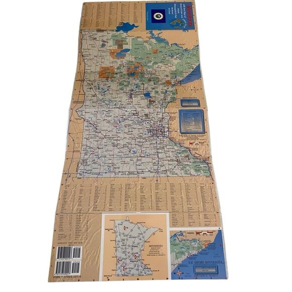 Minnesota Wisconsin Rand McNally Folding Road Maps Lot of 4 Navigation Travel Ha - Picture 4 of 12